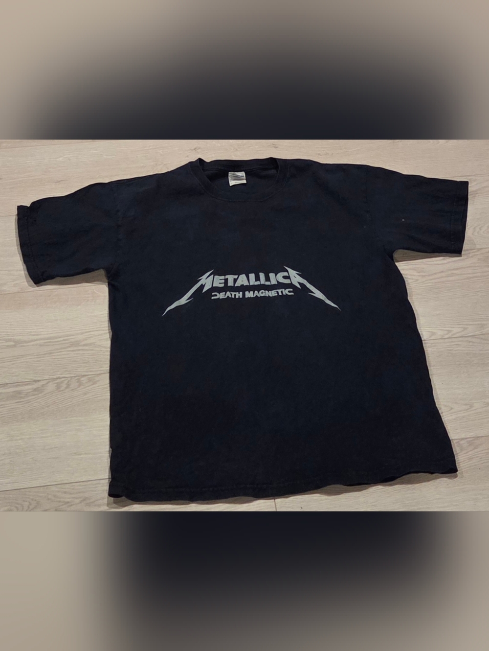 Y2K '08 Slightly Faded Metallica Death Magnetic Belly-hit T-Shirt